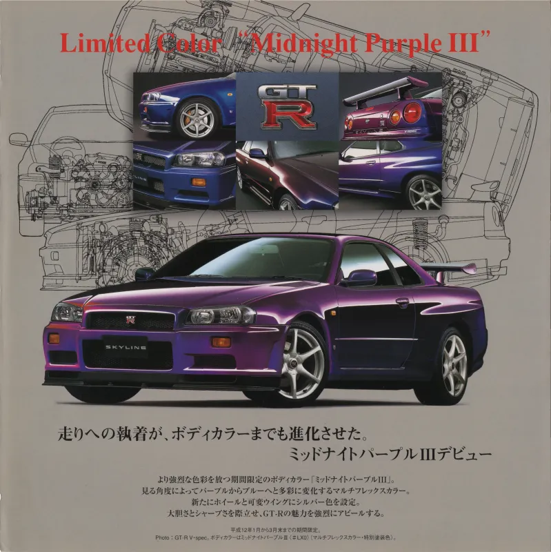 Skyline R34 GTR Midnight Purple 3